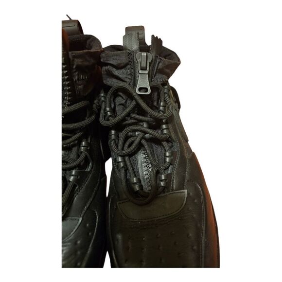 SOLD! *RARE* NIKE AIR FORCE 1 WINTER GORE-TEX CQ7211-003 TRIPLE BLACK - Size 14 - Picture 6 of 10